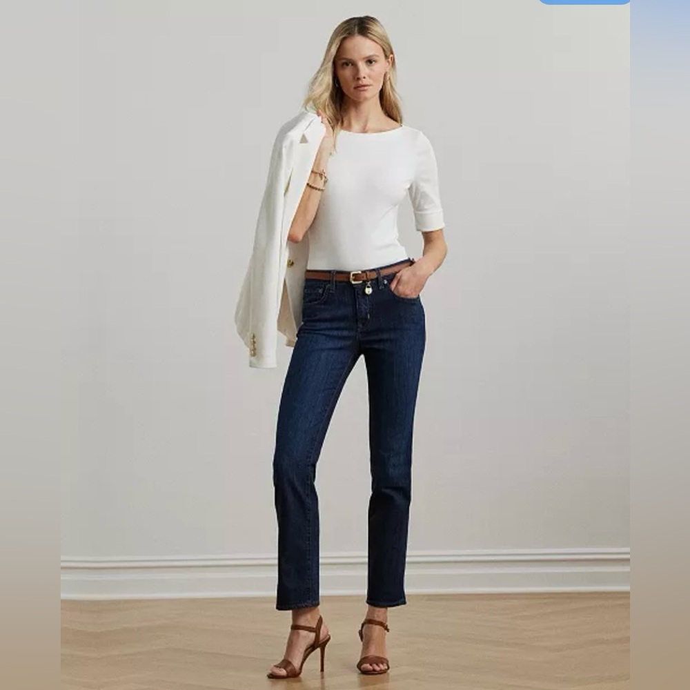 Lauren Ralph Lauren Classic Straight Blue Leg Jeans